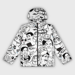 Ветровка с капюшоном женская Сборник мемов, цвет: 3D-черный