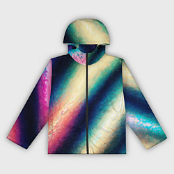 Ветровка с капюшоном женская Абстракция вселенной, цвет: 3D-черный