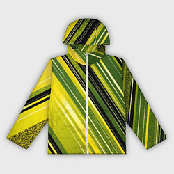 Ветровка с капюшоном женская Травяной линейный дизайн, цвет: 3D-белый