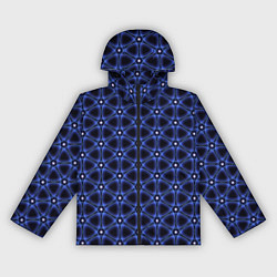 Ветровка с капюшоном женская Ясна3 - Небесная структура, цвет: 3D-черный