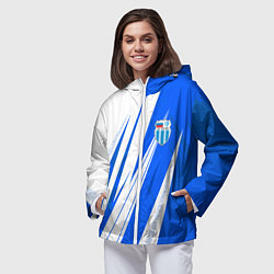 Ветровка с капюшоном женская Ротор - футбольный клуб, цвет: 3D-белый — фото 2