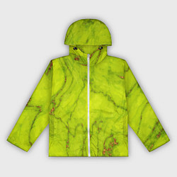 Ветровка с капюшоном женская Abstraction green, цвет: 3D-белый