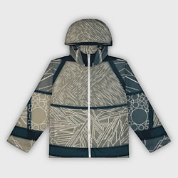 Ветровка с капюшоном женская Стеклянка, цвет: 3D-белый