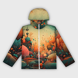 Ветровка с капюшоном женская Загадочное измерение, цвет: 3D-белый