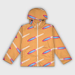 Ветровка с капюшоном женская Пилка для ногтей, цвет: 3D-белый