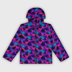Женская ветровка Абстракция паттерн фиолетовые цвета