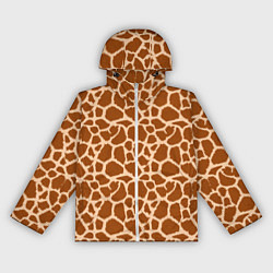 Ветровка с капюшоном женская Шкура Жирафа - Giraffe, цвет: 3D-белый