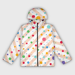 Ветровка с капюшоном женская Color circles, цвет: 3D-черный