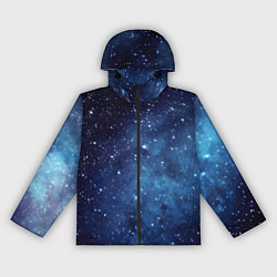 Ветровка с капюшоном женская Звездное небо - нейросеть, цвет: 3D-черный