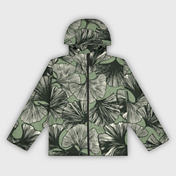 Ветровка с капюшоном женская Big leaves, цвет: 3D-черный