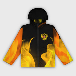 Ветровка с капюшоном женская Russian style fire, цвет: 3D-черный