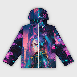 Ветровка с капюшоном женская Айтишница, цвет: 3D-белый