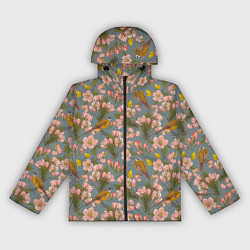 Ветровка с капюшоном женская Жёлтые трясогуски, цвет: 3D-черный