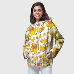 Ветровка с капюшоном женская Yellow ducklings, цвет: 3D-белый — фото 2