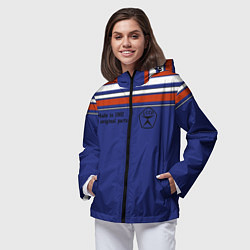 Ветровка с капюшоном женская Made in 1982, цвет: 3D-черный — фото 2