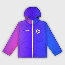 Ветровка с капюшоном женская Astro pattern, цвет: 3D-белый