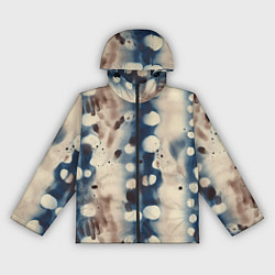 Ветровка с капюшоном женская Тай дай паттерн, цвет: 3D-черный