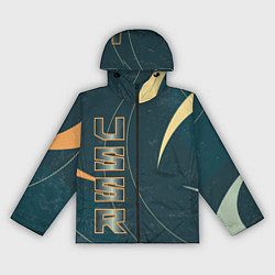 Ветровка с капюшоном женская СССР Космос, цвет: 3D-черный