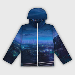 Женская ветровка Синий город
