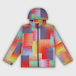 Женская ветровка Веселая разноцветная клетка