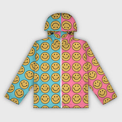 Ветровка с капюшоном женская Smiley, цвет: 3D-белый