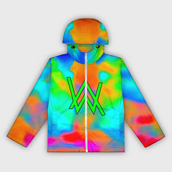 Ветровка с капюшоном женская Alan walker toxic music, цвет: 3D-белый