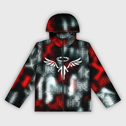 Ветровка с капюшоном женская Токийские мстители иероглифы мстителя, цвет: 3D-черный