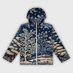 Женская ветровка Ледяные узоры нового года