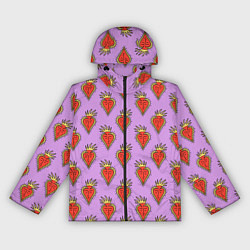 Женская ветровка Причудливые сердца