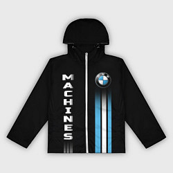Ветровка с капюшоном женская BMW Premium, цвет: 3D-белый