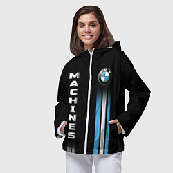 Ветровка с капюшоном женская BMW Premium, цвет: 3D-белый — фото 2