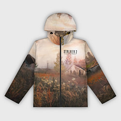 Ветровка с капюшоном женская STALKER 2 посёлок, цвет: 3D-черный