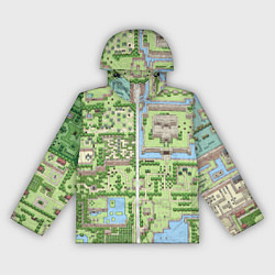 Ветровка с капюшоном женская Zelda: карта, цвет: 3D-белый