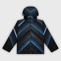 Ветровка с капюшоном женская Синий мир абстракции, цвет: 3D-черный