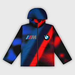 Ветровка с капюшоном женская BMW sport абстракция, цвет: 3D-черный