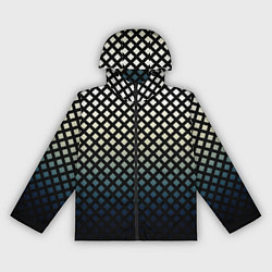 Ветровка с капюшоном женская Лунный градиент под сеткой, цвет: 3D-черный
