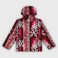Женская ветровка Розы и снежинки