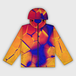 Ветровка с капюшоном женская Плиты разломы сепия негатив, цвет: 3D-черный