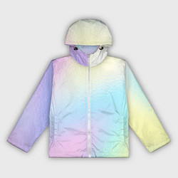 Ветровка с капюшоном женская Светлая голография, цвет: 3D-белый
