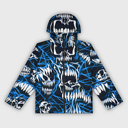 Женская ветровка Белые зубы и синие линии