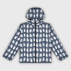 Ветровка с капюшоном женская Падающие капли воды, цвет: 3D-черный