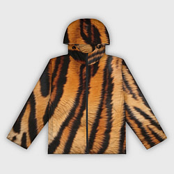 Ветровка с капюшоном женская Тигровая шкура, цвет: 3D-черный