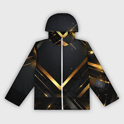 Женская ветровка Gold luxury black abstract