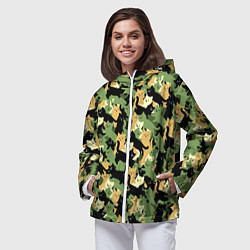 Ветровка с капюшоном женская Котофляж, цвет: 3D-белый — фото 2