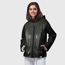 Ветровка с капюшоном женская Terminator first - leather jacket, цвет: 3D-черный — фото 2