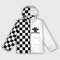 Ветровка с капюшоном женская Helldivers 2: Chess Logo, цвет: 3D-черный