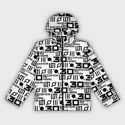 Ветровка с капюшоном женская Thirty Seconds to Mars pattern rock, цвет: 3D-черный