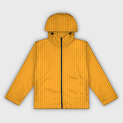 Ветровка с капюшоном женская Жёлтый полосатый, цвет: 3D-черный