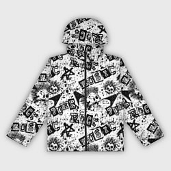 Ветровка с капюшоном женская Панк-рок музыка, цвет: 3D-черный
