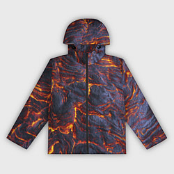 Ветровка с капюшоном женская Вулканическая лава, цвет: 3D-черный